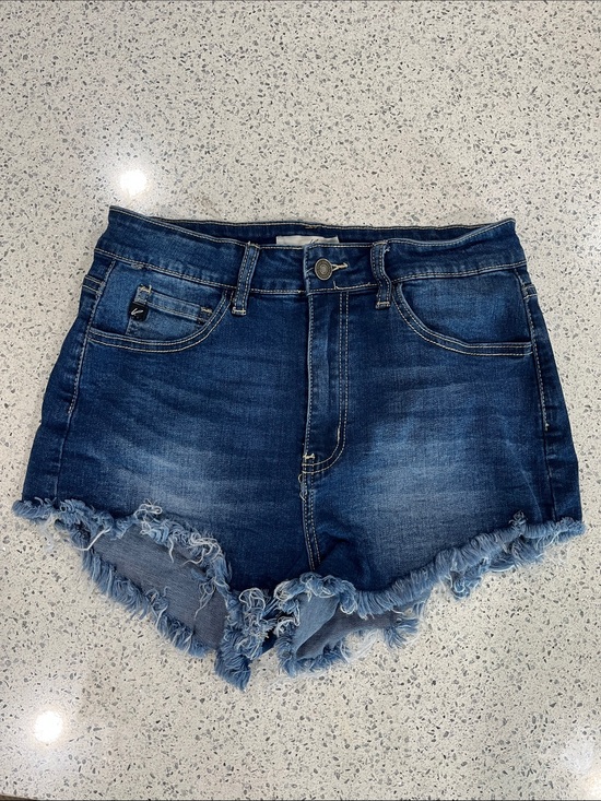 KanCan Pants - Kancan Frayed Hem Denim Shorts